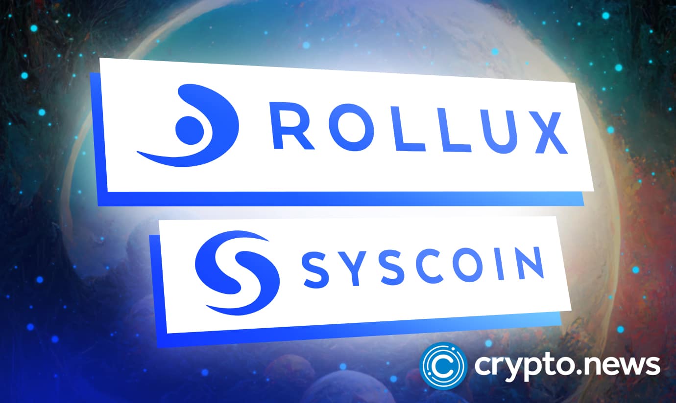  syscoin opv1 rollux enters layer public testnet 