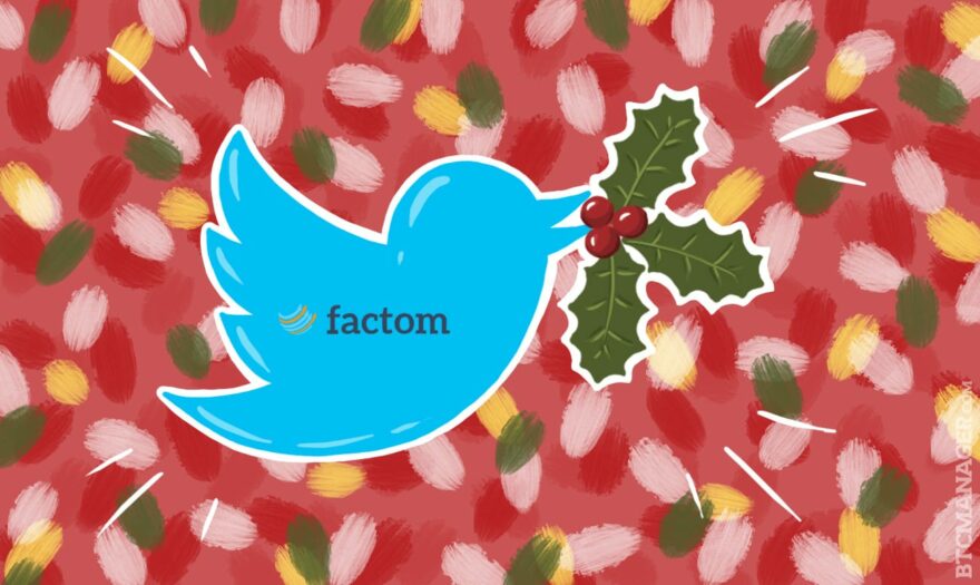 Factom’s 12-Day Twitter Bounty for Best Blockchain Ideas Closes December 25