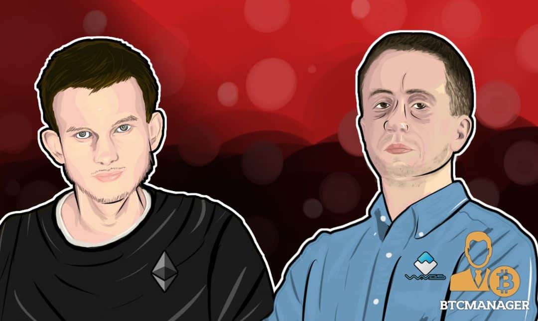 Ethereum’s Vitalik Buterin and Waves Platform’s Sasha Ivanov Collide