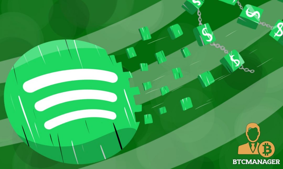 spotify buys blockchain