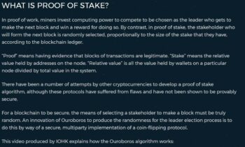 Proof of Stake