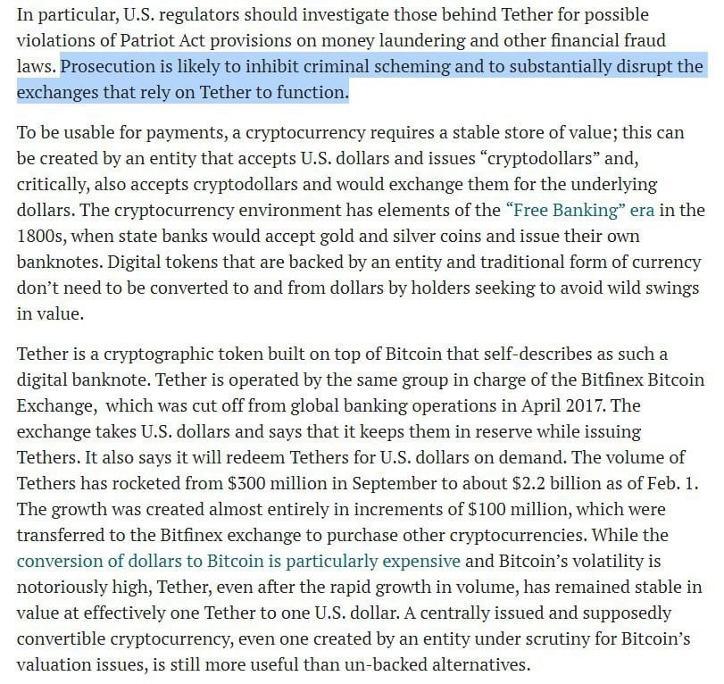 Summary on Tether and Where We're At - 12