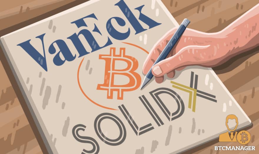 VanEck Inks Strategic Partnership with SolidX to Launch Bitcoin ETF