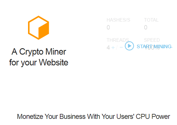 Coinhive Crypto Miner