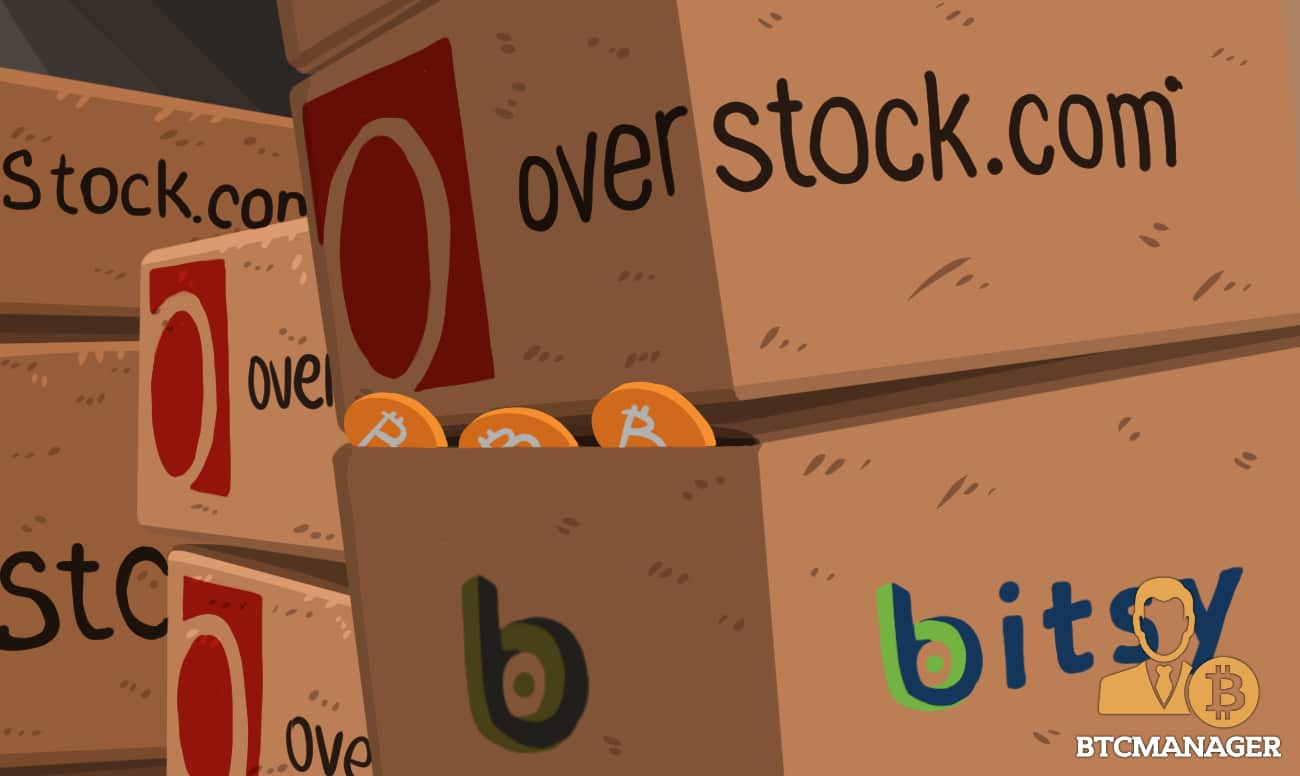 Overstock.com to Enable Customers to Buy Bitcoin via Its Crypto Wallet Portfolio Company Bitsy