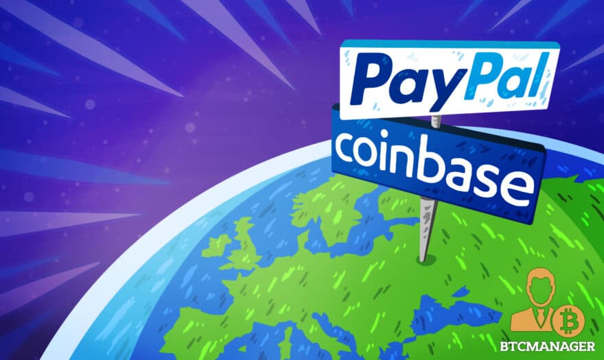 Coinbase: BTC Withdrawals to PayPal for EU Nations