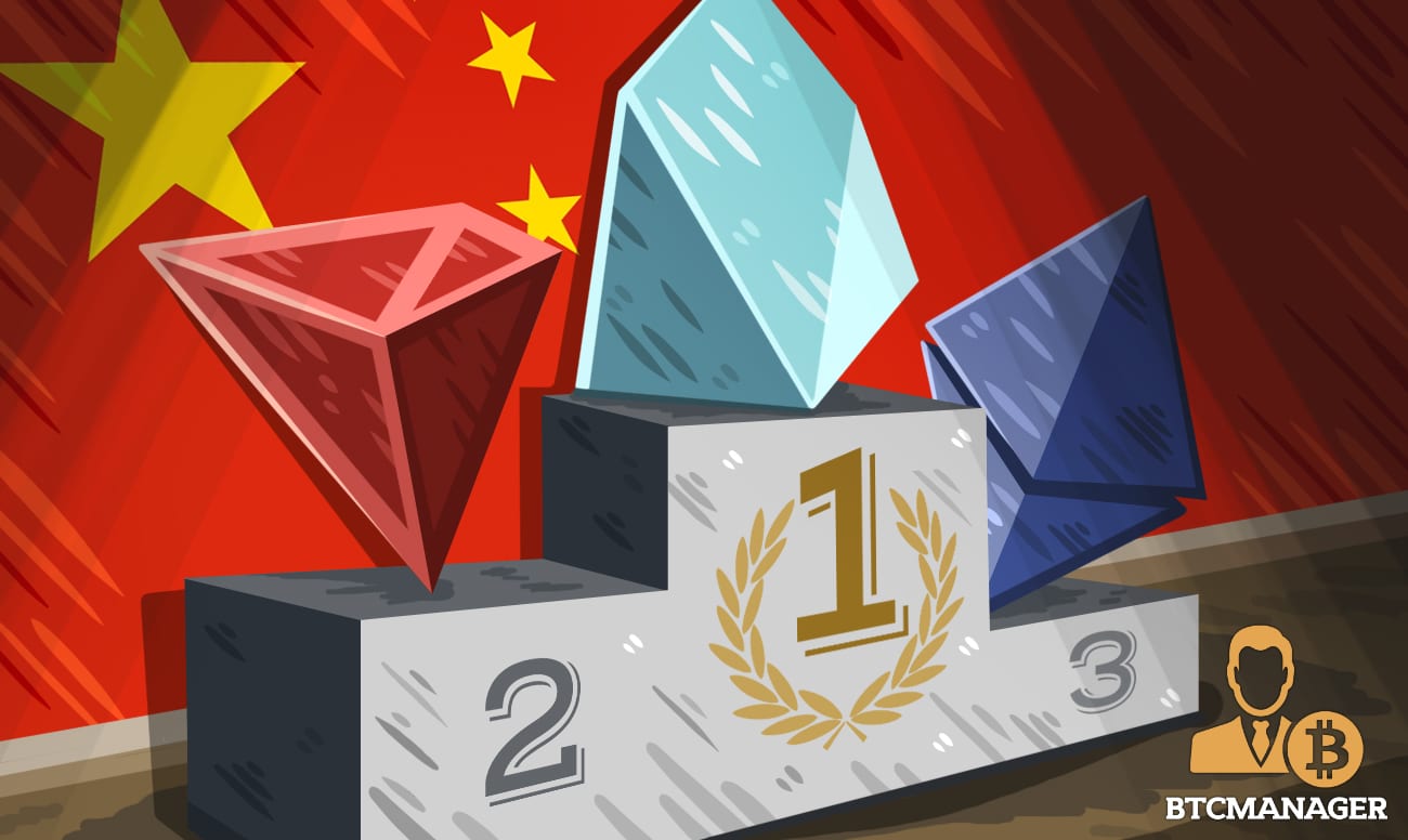 Bitcoin Places 15th In Chinese Crypto Rankings, EOS Takes Top Spot