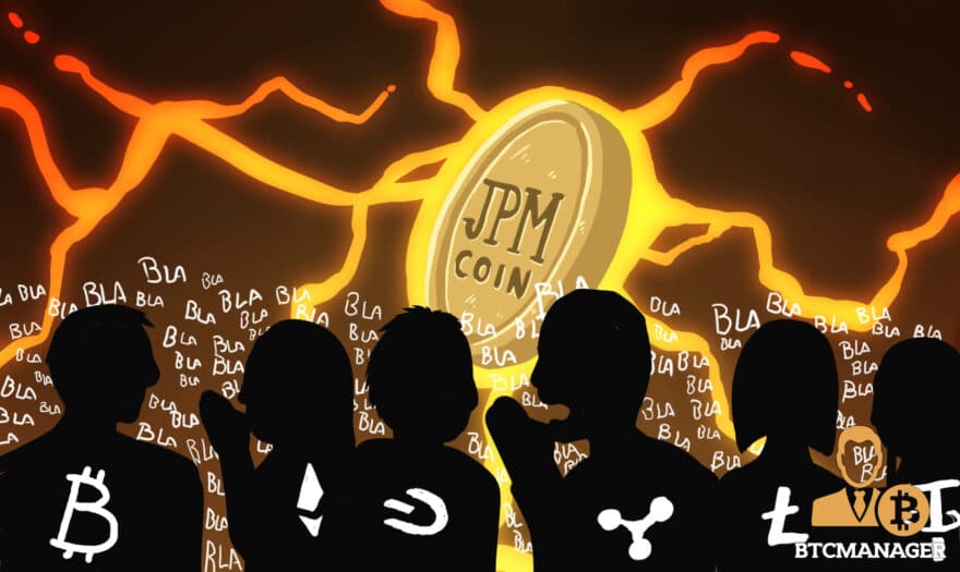 Crypto Industry still at Odds over JPM Coin