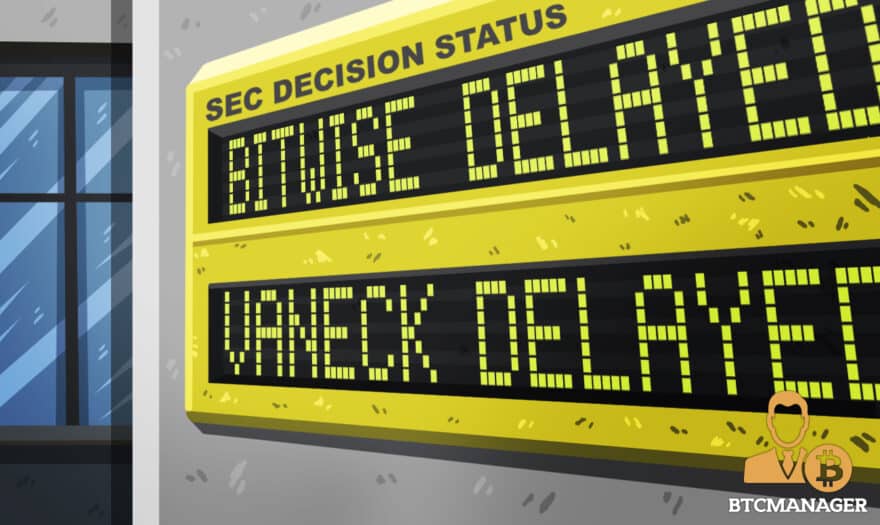 SEC Delays Decision on Bitwise and VanEck/SolidX Bitcoin ETF Application