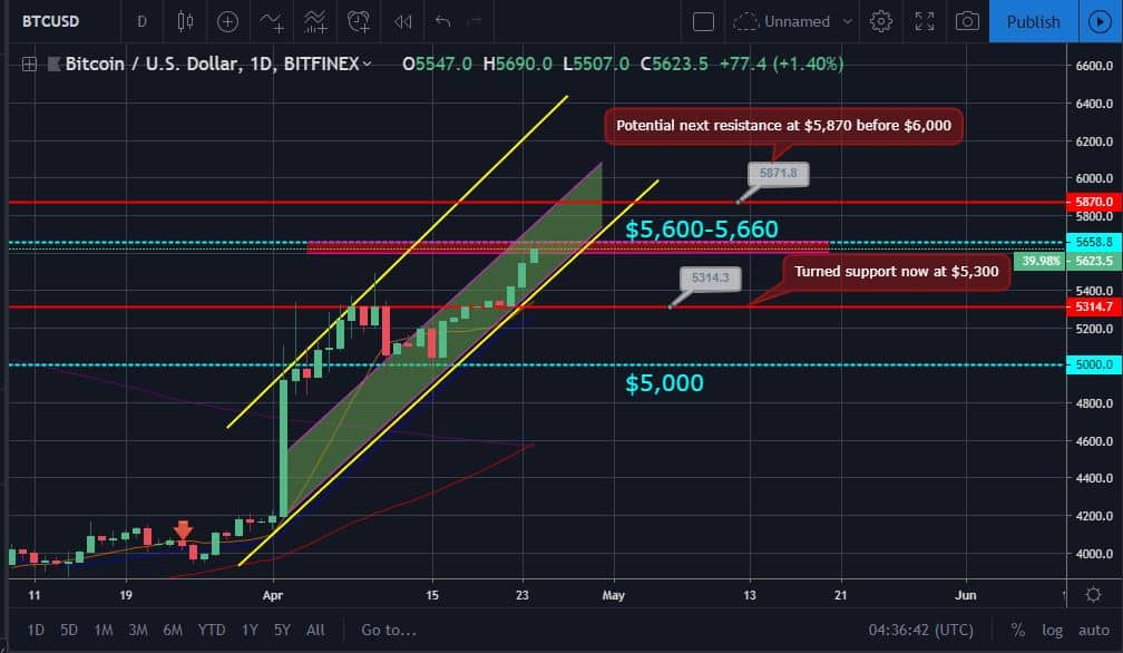 BTC Price Movement Chart