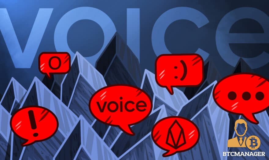 EOS (EOS) Powered Decentralized Social Media Platform Voice Now Live