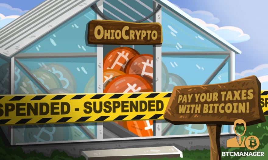 Ohio Suspends Bitcoin Tax Payment Services