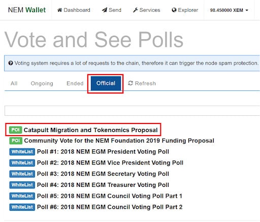 NEM: Catapult Migration and Tokenomics Proposal Voting Guide - 2