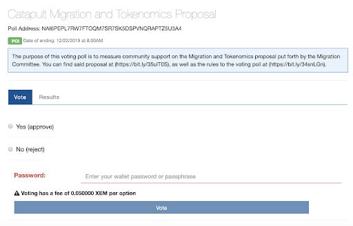 NEM: Catapult Migration and Tokenomics Proposal Voting Guide - 4