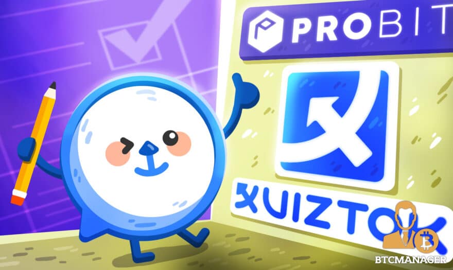 Blockchain Quiz Rewards Platform Quiztok’s QTCON Listed on ProBit Exchange