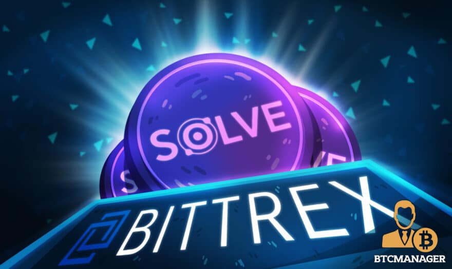 Bittrex Crypto Exchange Lists SOLVE-USD Trading Pair
