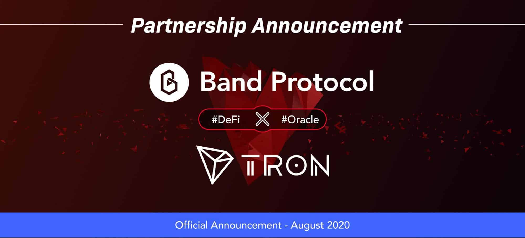 TRON Strategically Partners With Band Protocol For Scalable Oracle Technology & Extensive Integrations - 1
