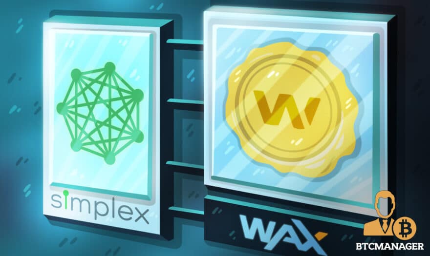 Simplex Partners with Worldwide Asset eXchange to Make WAX Token Available to NFT Collectors