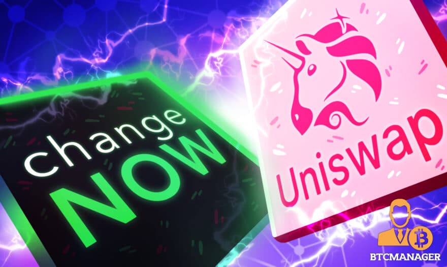 ChangeNOW Integrates Uniswap, Traders Can Now Swap ERC-20 Tokens with Bitcoin, Monero, and More