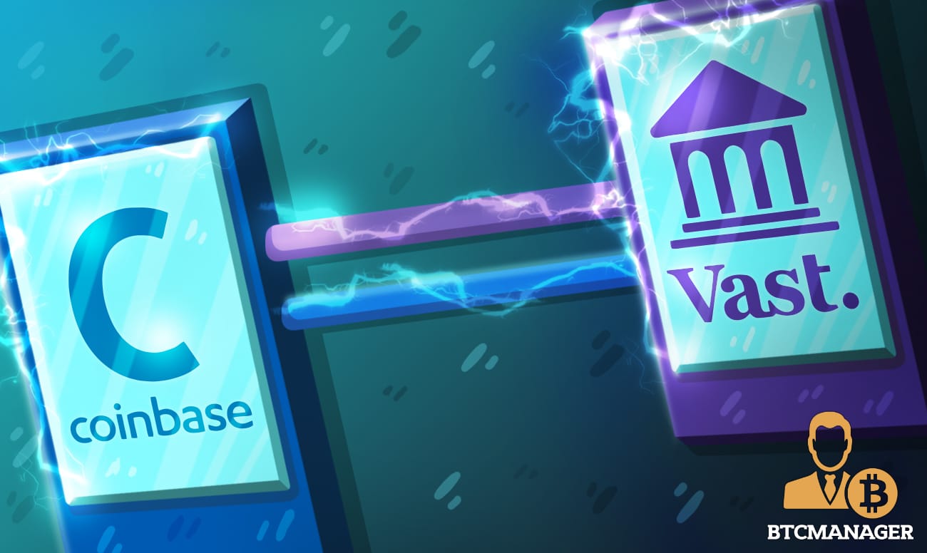 Vast Bank-Coinbase Partnership Sees the Bank Complete End-to-End Crypto Transactions