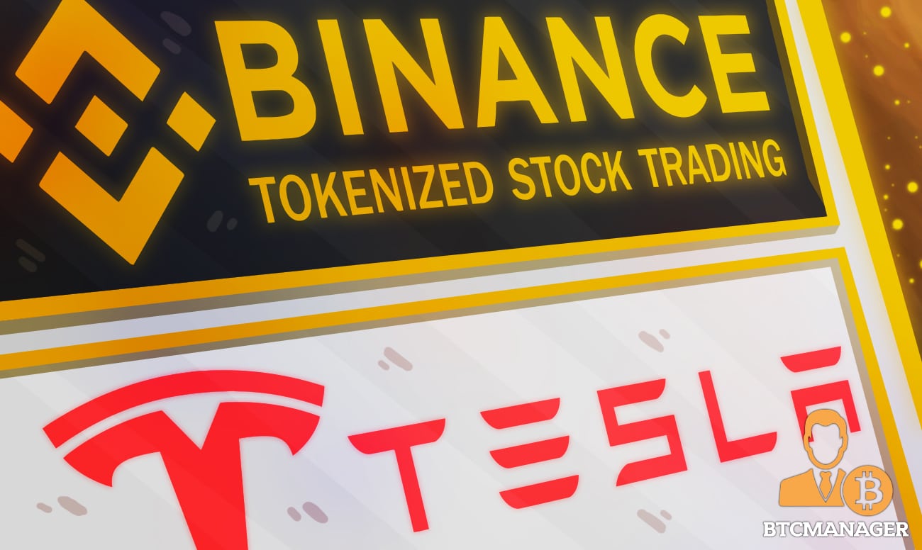 binance tesla stock