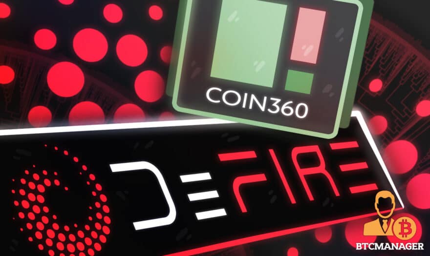 deFIRE Teams Up with Coin360 to Obtain Cardano Market Data