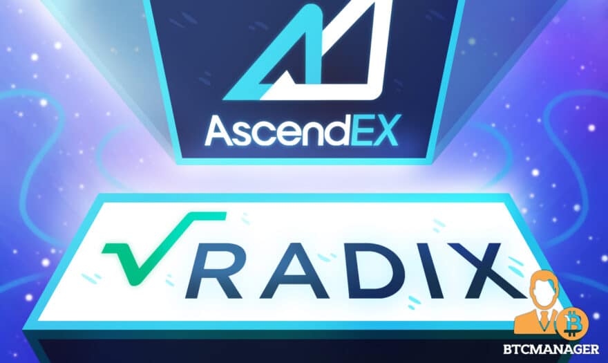 AscendEX Lists Radix