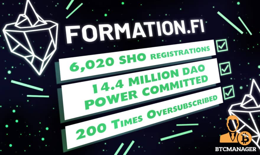 Formation FI Makes DeFi History as SHO Fundraiser Gets Oversubscribed by 200x