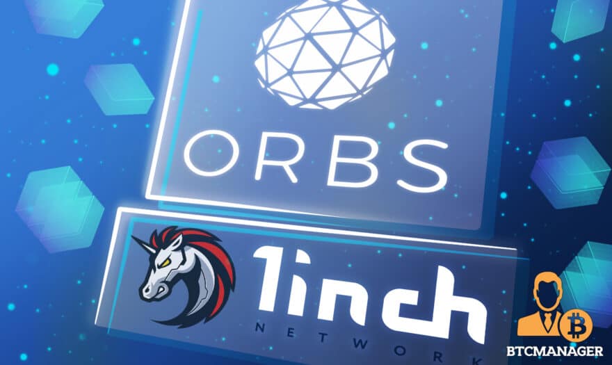 1inch Exchange Lists Orbs (ORBS) Token