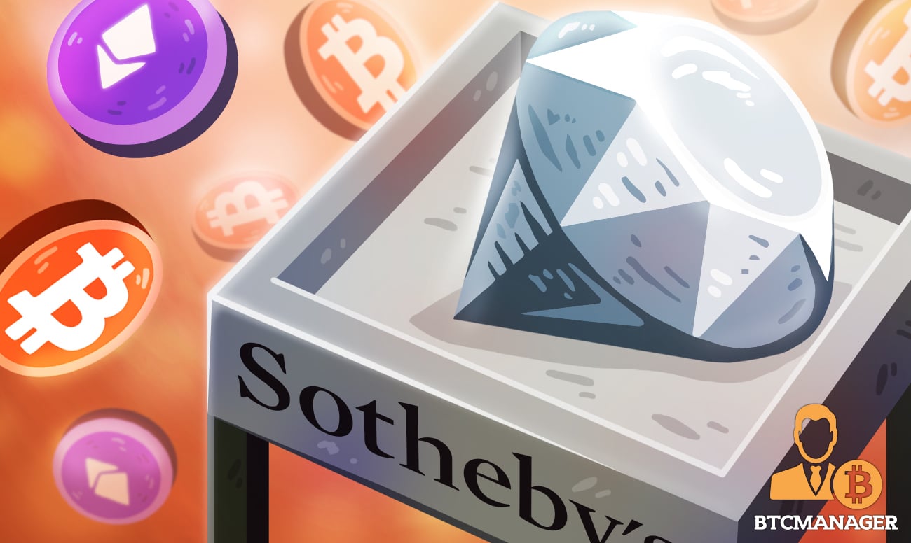 Sotheby’s to Accept Bitcoin (BTC), Ether (ETH) for 101-Carat Diamond Auction