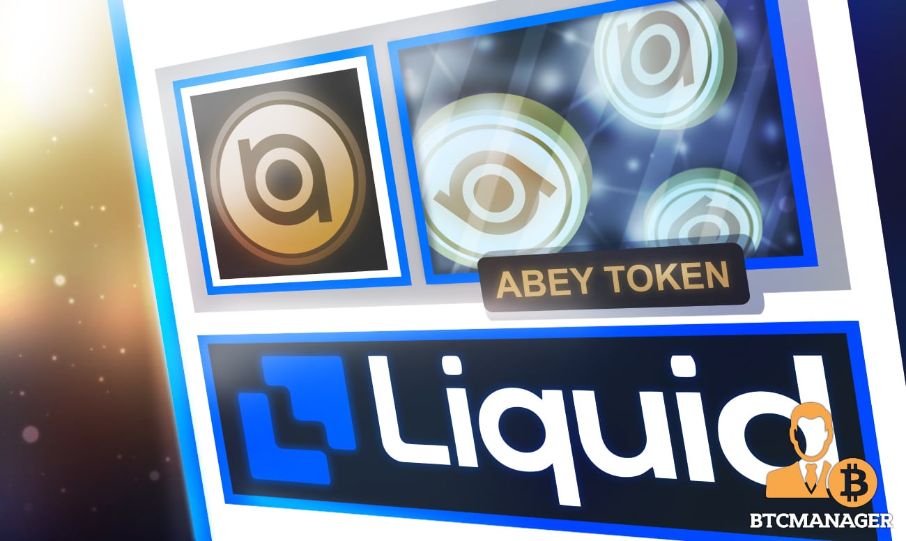 ABEY Token Lists at Liquid Global Today, To Improve Exposure of the Storage Network and DeFi supporting Cross Chain Blockchain