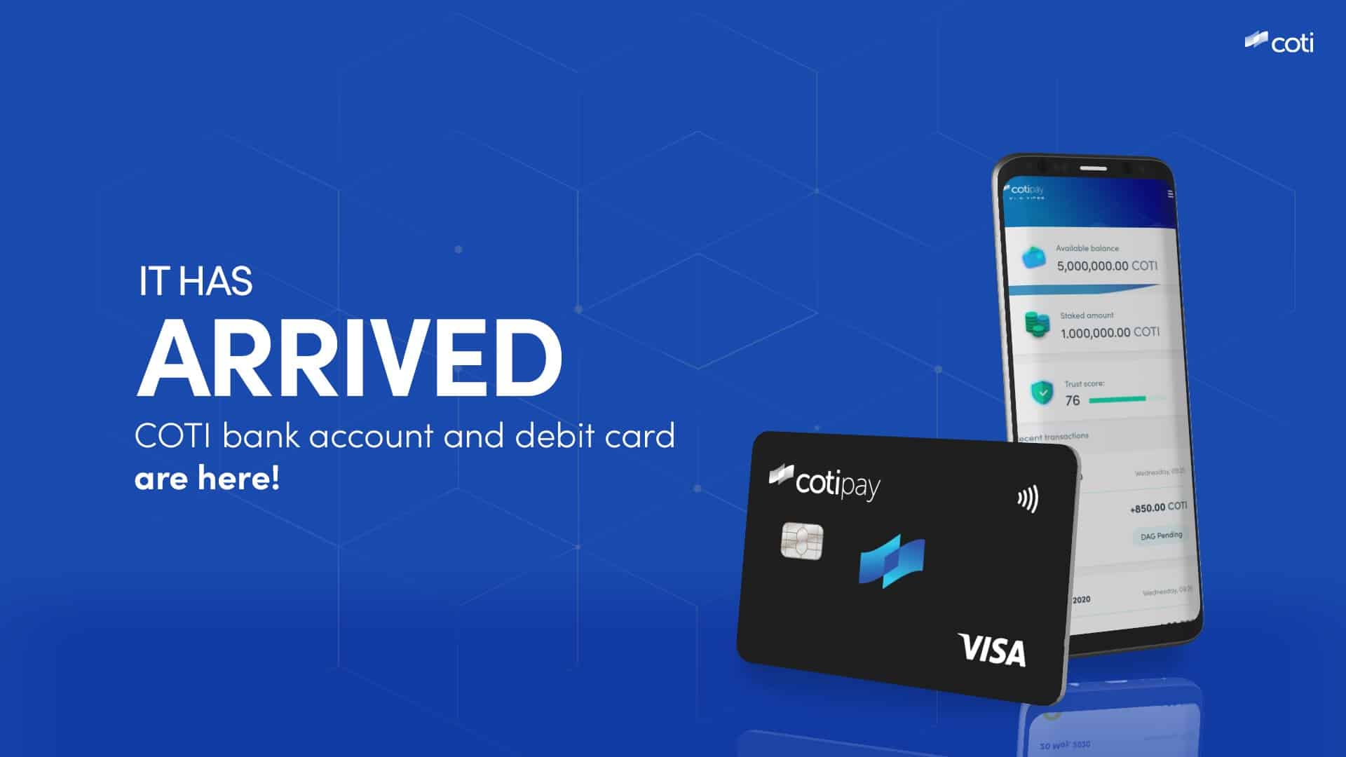 COTI Introduces Bank Accounts And VISA Debit Cards - 1
