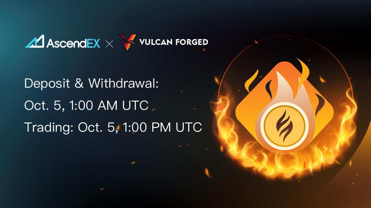 Vulcan Forged Lists on AscendEX - 1