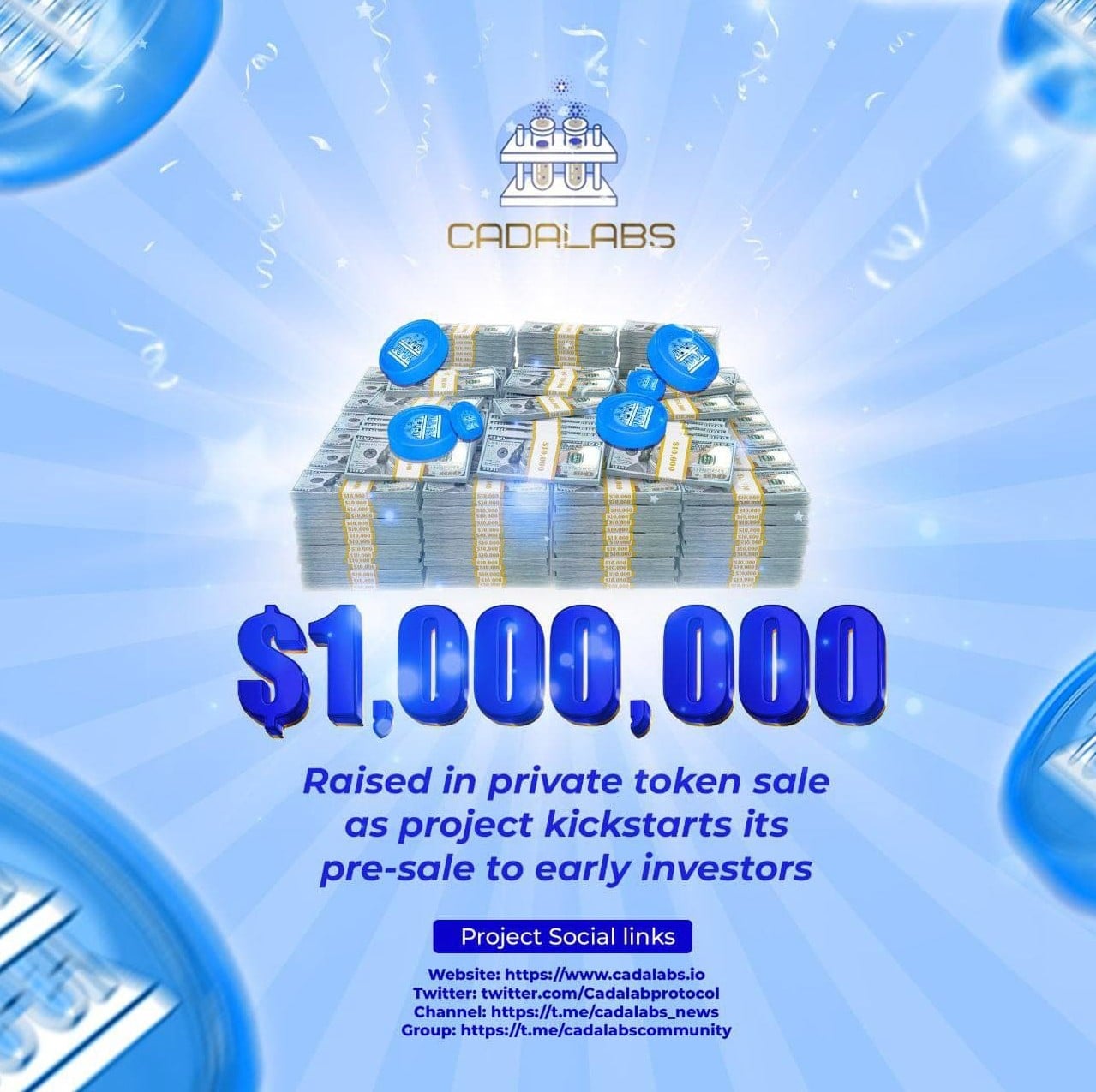 Cadalabs Project announce CALA Token Pre Sale After Raising 1 Million Dollars From It’s Private Token Sale - 1