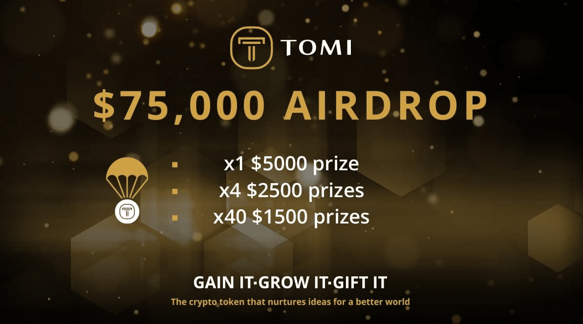 You Don’t Want To Miss Tomi’s $75,000 TOMI Airdrop Ahead Of TOMISwap and TOMIFundMe Launch - 1