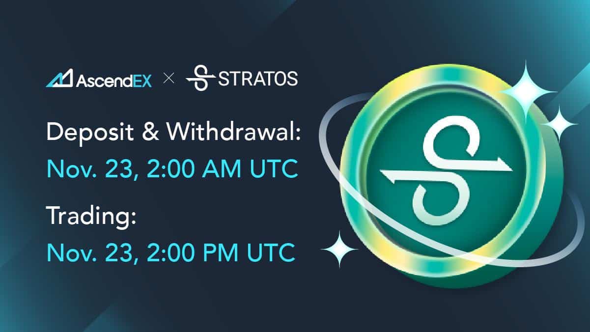 AscendEX Lists Stratos - 1