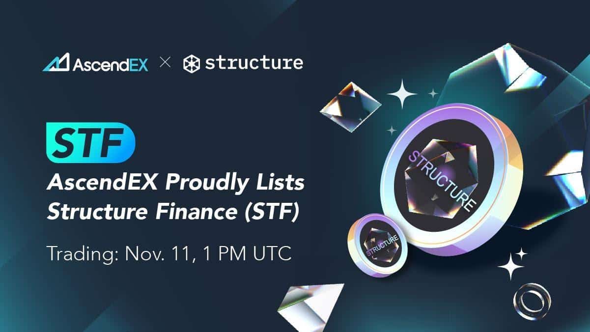 Structure Finance Lists on AscendEX - 1