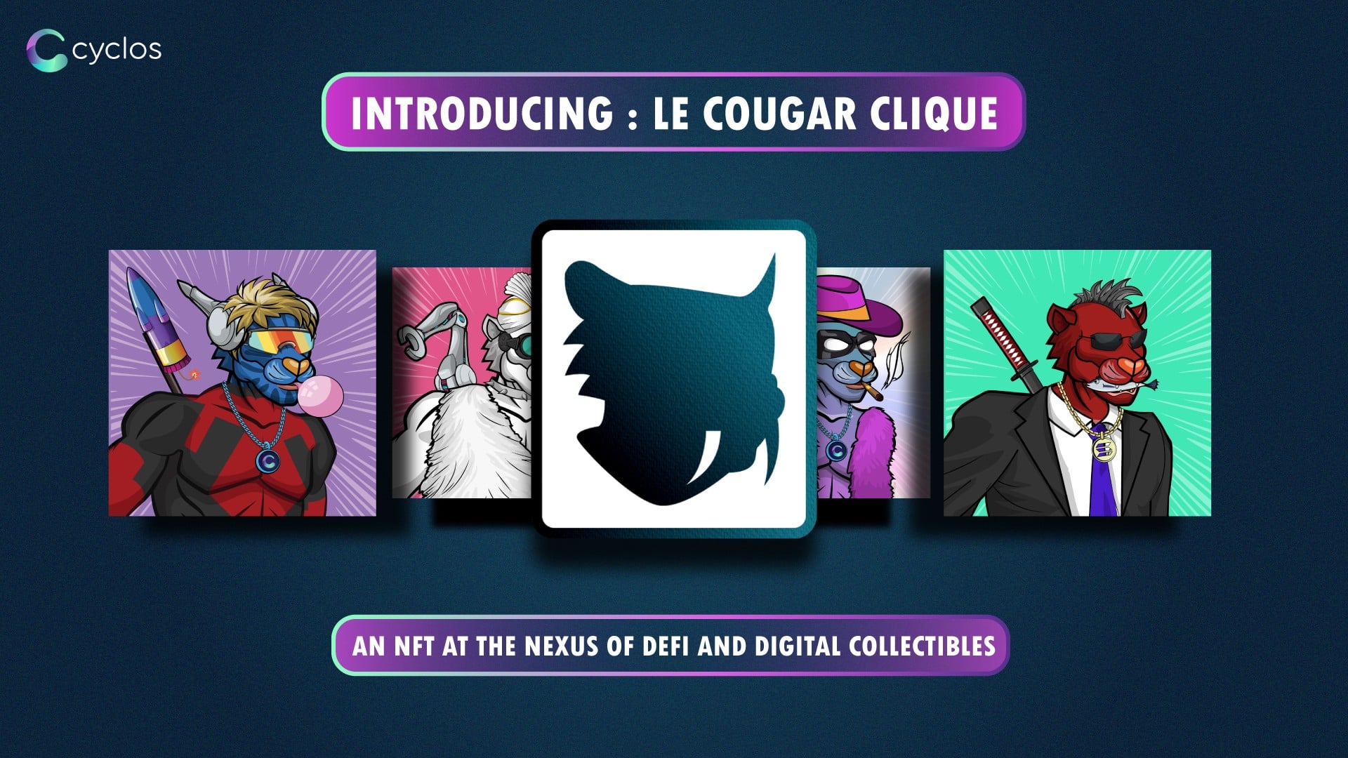 Cyclos and Solatars Announce The Launch of Solana NFT Collection “Le Cougar Clique” - 1