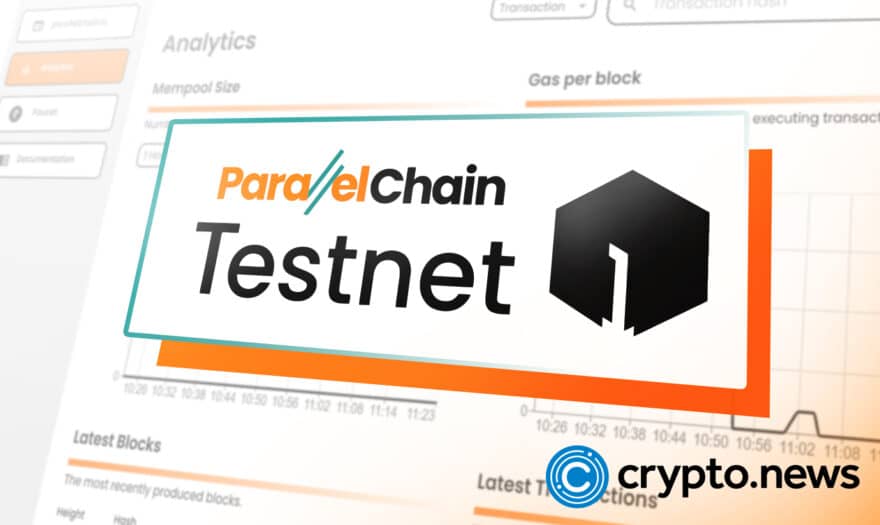 ParallelChain Testnet 1 Goes Live with Native Token TXPLL