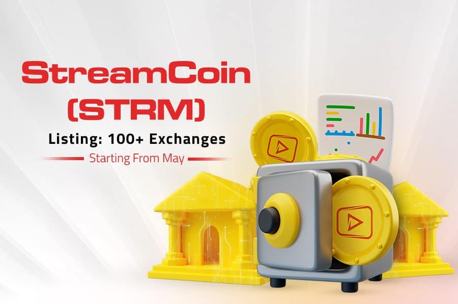 StreamCoin (STRM) Listing: 100+ Exchanges Starting From May - 1