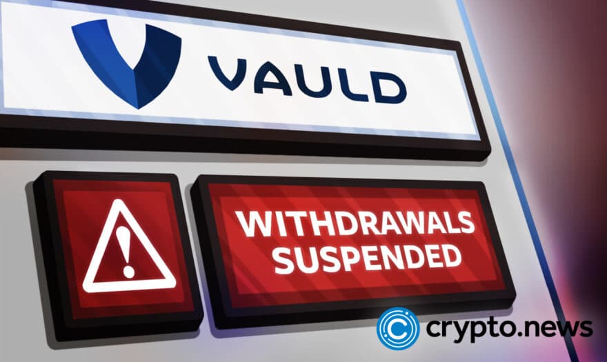 Vauld Crypto Trading and Lending Firm Suspends Withdrawals