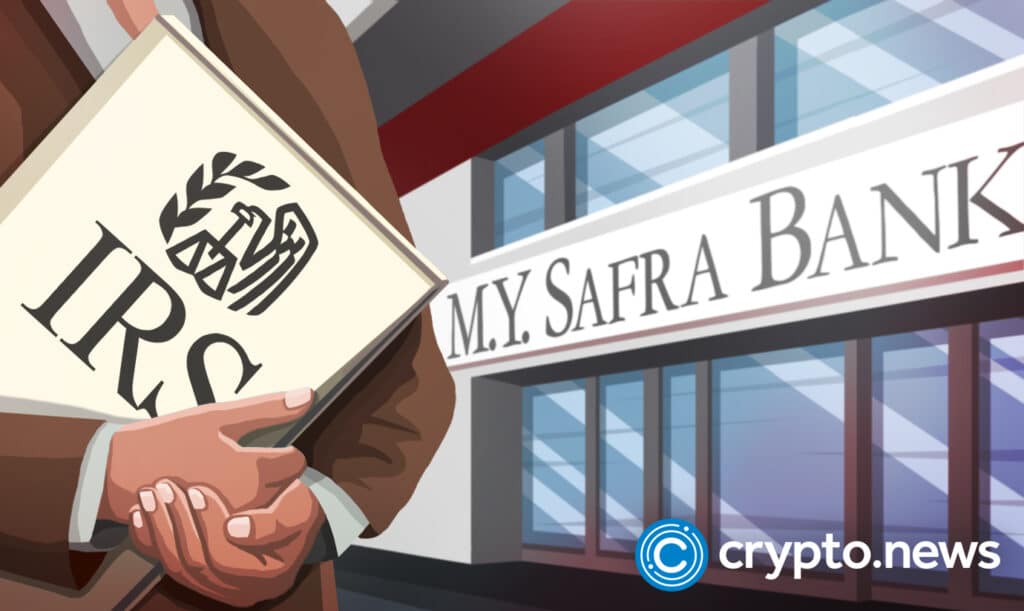 IRS Targets Crypto Tax Evaders With M.Y. Safra Bank Summons