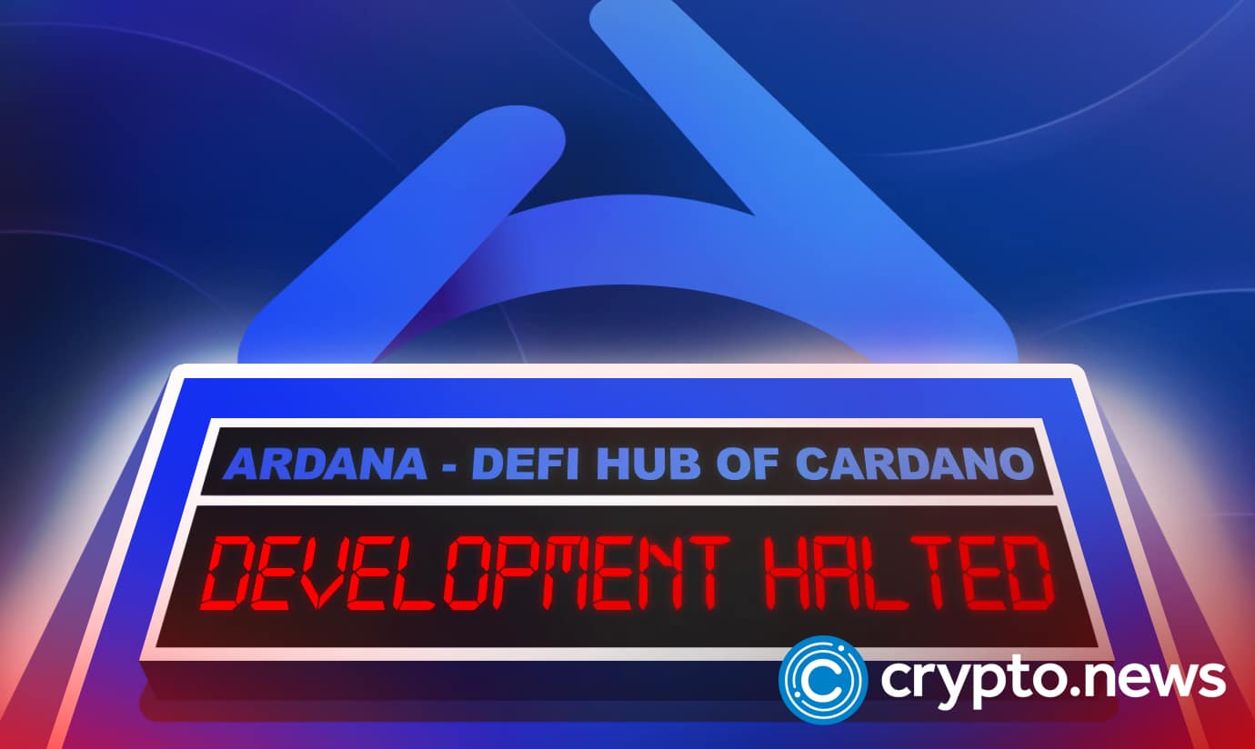 Hyped-up Cardano DeFi project Ardana grinds to a halt