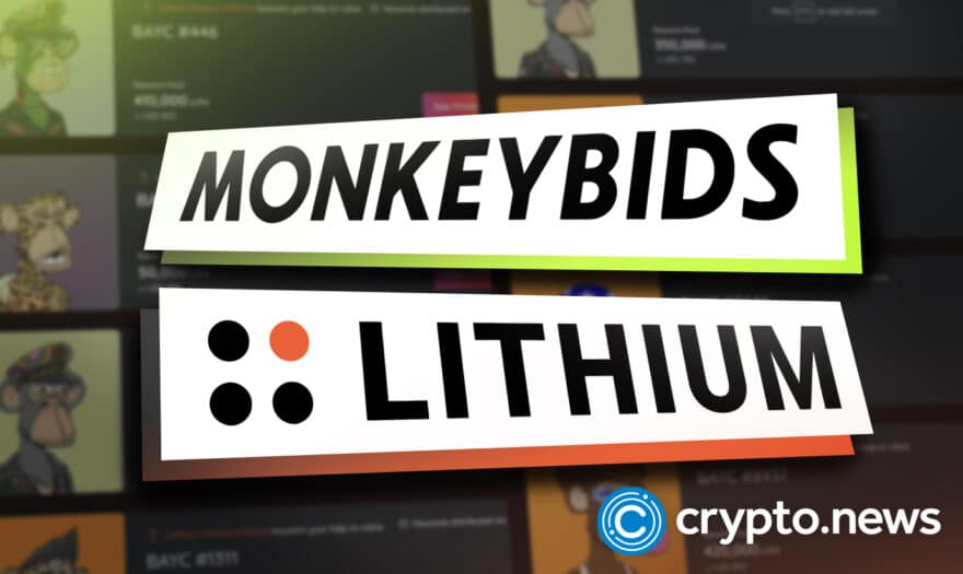 MonkeyBids and Lithium Finance Partner for Decentralized Auctioning