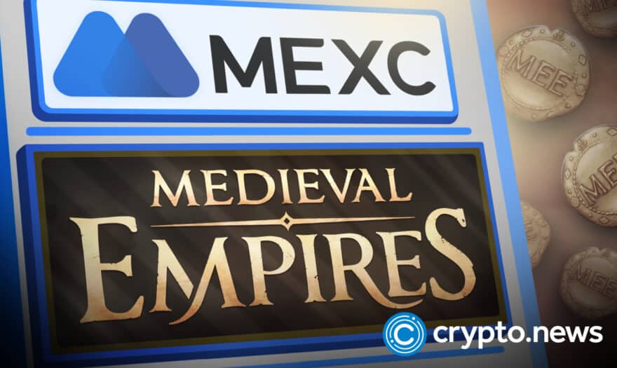 Medieval Empires (MEE) announces the list on cryptocurrency trading platform MEXC on December 19
