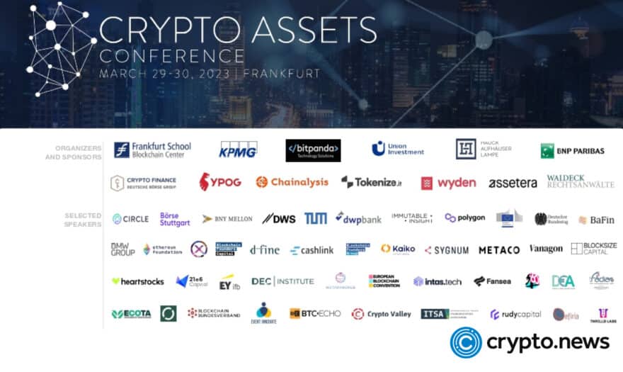 Crypto Assets Conference 2023 (CAC23A) is scheduled for Mar. 29 to 30, 2023, at the Frankfurt School of Finance and Management