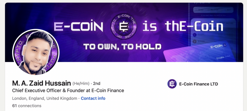 Ecoin Finance: a suspicious project leveraging a defunct UK company - 2