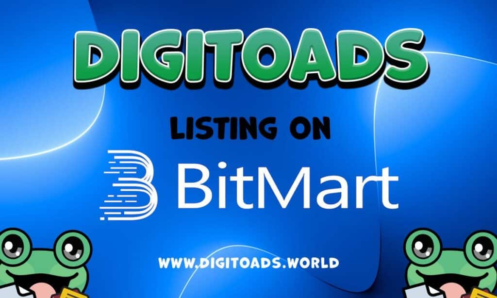 Digitoads, a meme coin, to list on BitMart exchange - 1