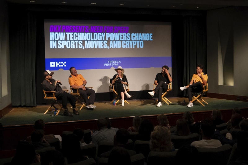 OKX and McLaren Racing host panel on technology in sports and film at Tribeca Festival - 1