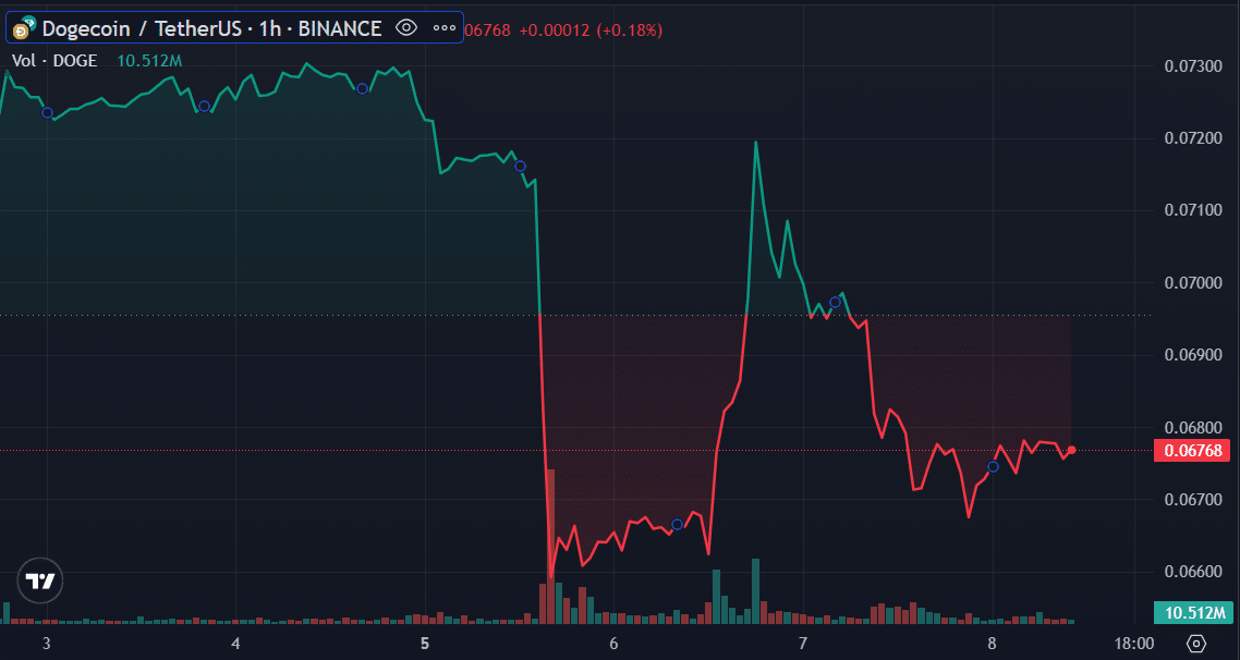 Dogecoin’s price falls despite a growing number of holders - 1